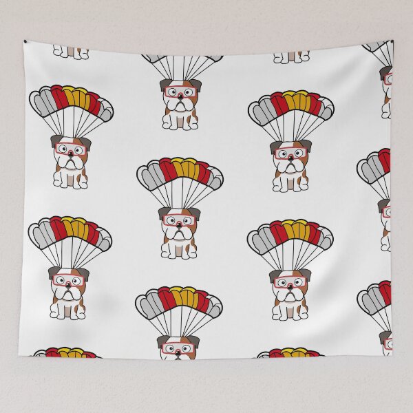 Item preview, Happy Bulldog has a parachute designed and sold by Pet Station.