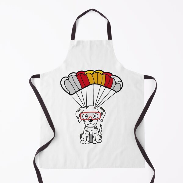 Item preview, Happy dalmatian dog has a parachute designed and sold by Pet Station.