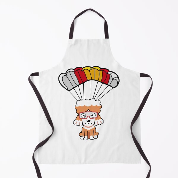 Item preview, Happy poodle dog has a parachute designed and sold by Pet Station.