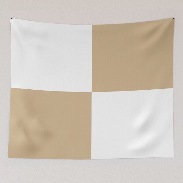 Item preview, Quarters - White and Tan Brown designed and sold by JustPatterns2.