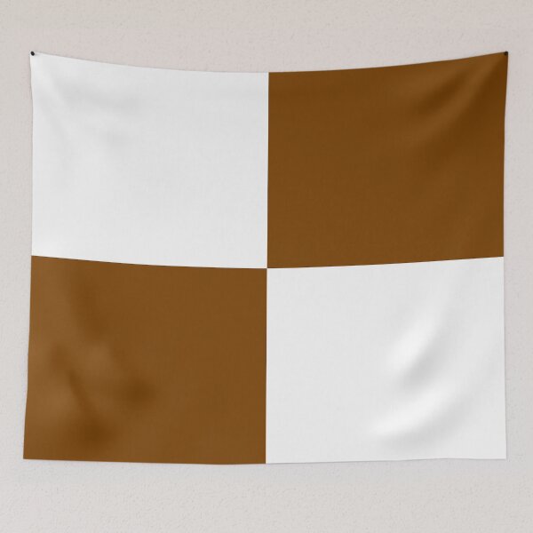 Item preview, Quarters - White and Chocolate Brown designed and sold by JustPatterns2.