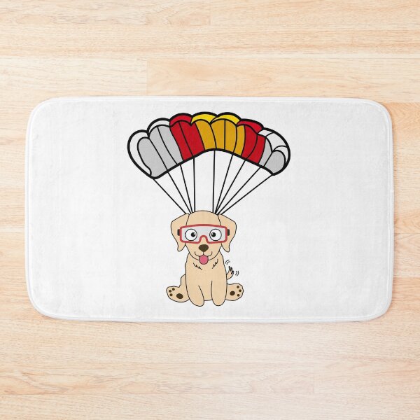 Item preview, Happy labrador retriever dog has a parachute designed and sold by Pet Station.