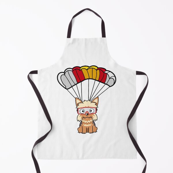 Item preview, Happy yorkshrie terrier has a parachute designed and sold by Pet Station.