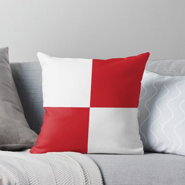 Item preview, Quarters - White and Fire Engine Red designed and sold by JustPatterns2.