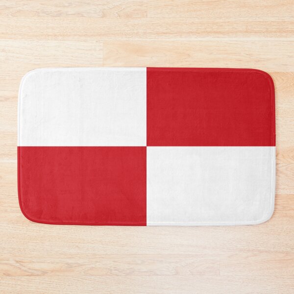 Item preview, Quarters - White and Fire Engine Red designed and sold by JustPatterns2.