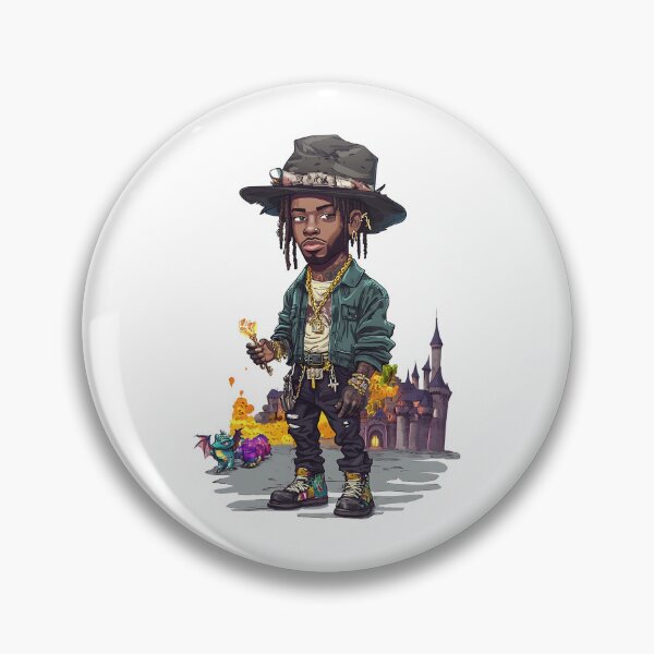 Artikelvorschau, Travis Scott als Cartoon entworfen und verkauft von Ragil-Studio.