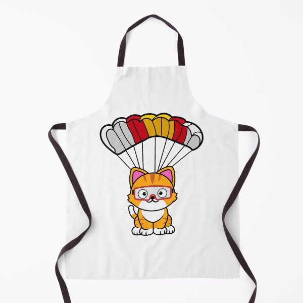 Item preview, Happy orange cat has a parachute designed and sold by Pet Station.