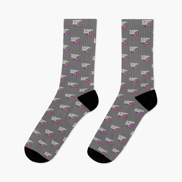 Item preview, In October We Wear Pink - Classic Car designed and sold by Rsn4AllSeasons.