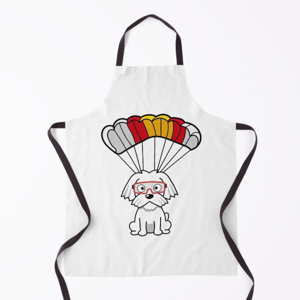 Item preview, Happy white dog has a parachute designed and sold by Pet Station.