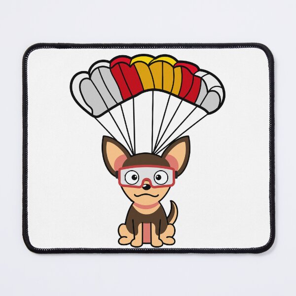 Item preview, Happy small dog has a parachute designed and sold by Pet Station.
