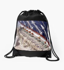 Sailing Is Work In the Wind ! Drawstring Bag