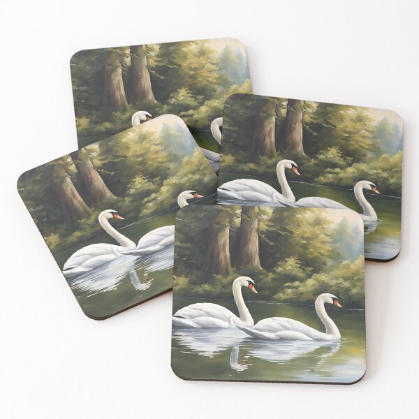 Item preview, Swans on the Lake designed and sold by StoryofPieces.