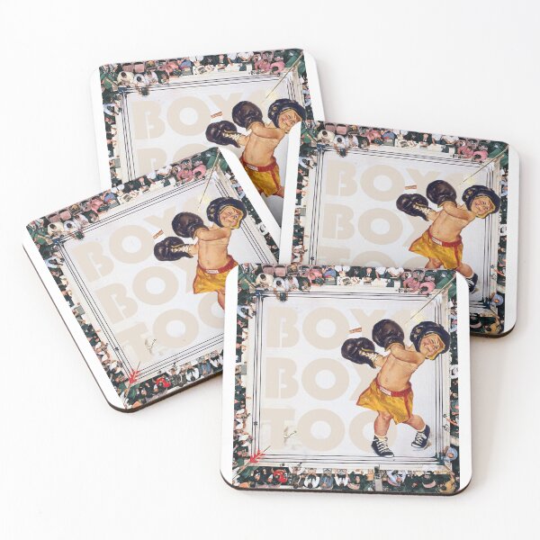 Item preview, BOYS BOX TOO young boy boxing poster  designed and sold by StreetJunkxemma.