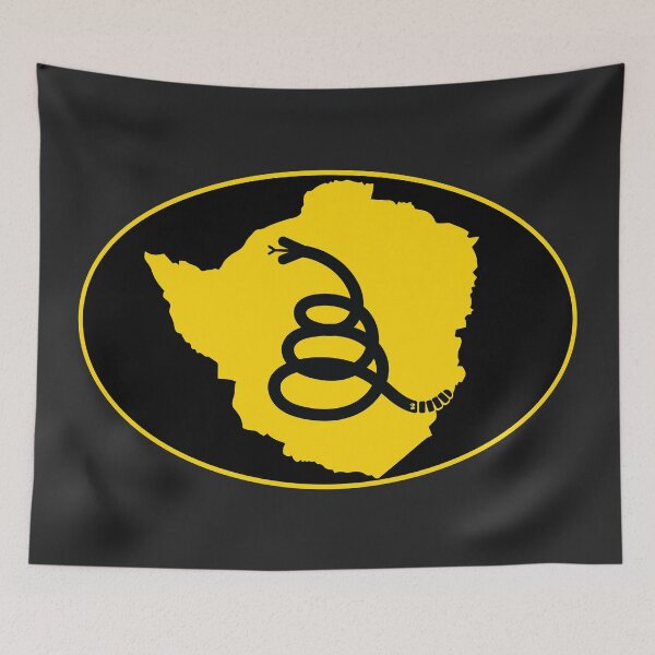 Item preview, ZIMBABWE - Freedom Is The Superpower - Modern Gadsden Snake Flag - Dont Tread On Me design designed and sold by pelagio.