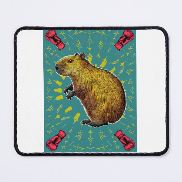 Item preview, Retro Boxing Capybara - Vintage Animal Fighter Design designed and sold by SixElements.