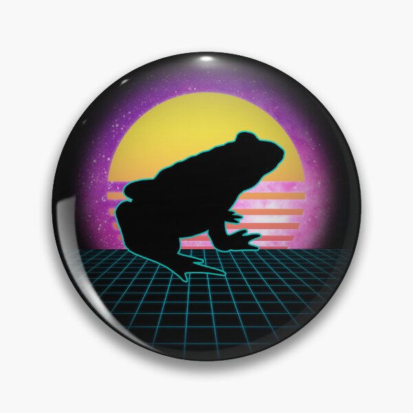 Item preview, Vaporwave Frog Herpetology Frog Lover Vaporwave Frog Gear designed and sold by DynamicDesign.