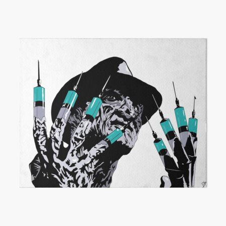 Inspired by a Nightmare on Elm Street scene - Freddy Art Board Print