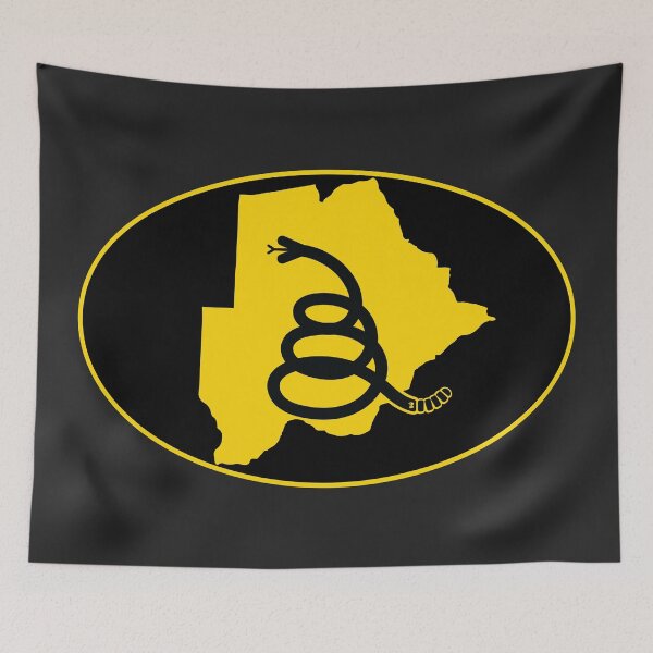 Item preview, BOTSWANA - Freedom Is The Superpower - Modern Gadsden Snake Flag - Dont Tread On Me design designed and sold by pelagio.