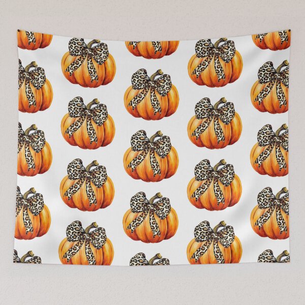 Item preview, Leopard Bow Pumpkin designed and sold by Tiffany Roy.