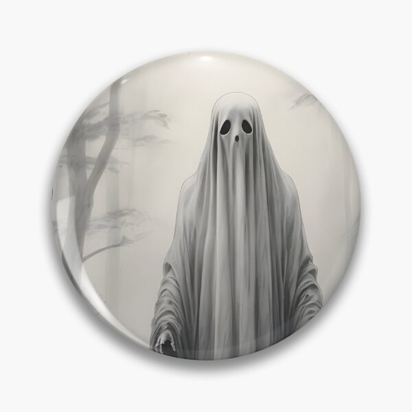 Item preview, Fantasma en el bosque: boceto inquietante de Halloween designed and sold by creativaimages.