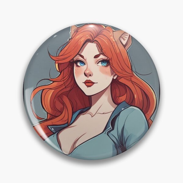 Item preview, Hot Sexy Chick with Cat Ears designed and sold by KnottyToons.
