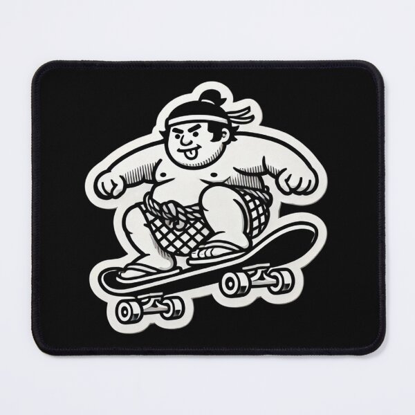 Item preview, Sumo skateboarder designed and sold by PinUpPizzazz.