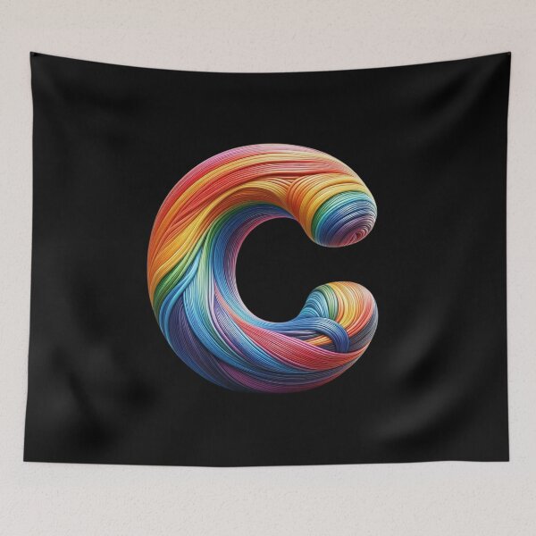 Item preview, Letter C, Rainbow designed and sold by Myra365Art.