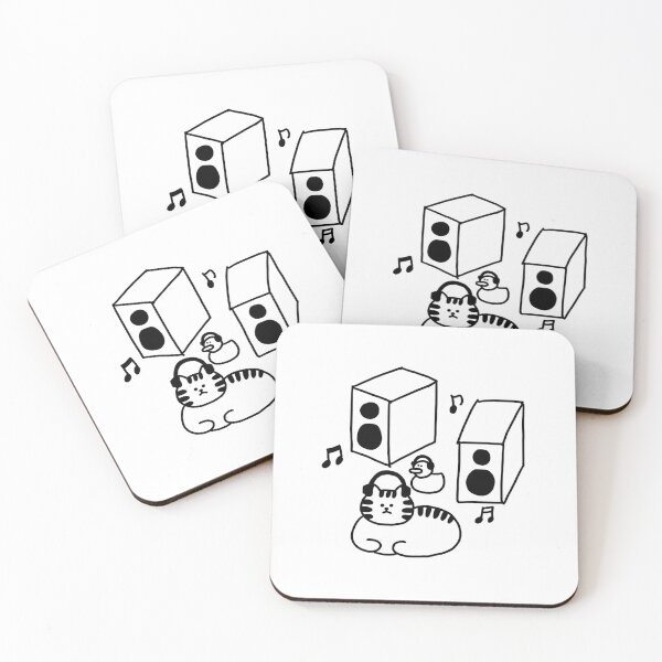 Item preview, a Cat and a Duck listening to music designed and sold by superbaechoo.