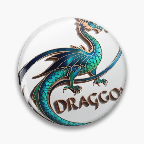Item preview, A dragon logo with the word Dragons written below it designed and sold by PWDigitalArt.