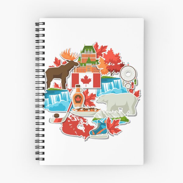 Item preview, Canada Montage Sticker Moose syrup hockey quebec, leaves, falls designed and sold by RossDillon.