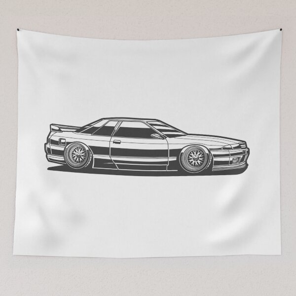 Item preview, Nissan GTR-32 Black And White Style designed and sold by TrilogyMerch.