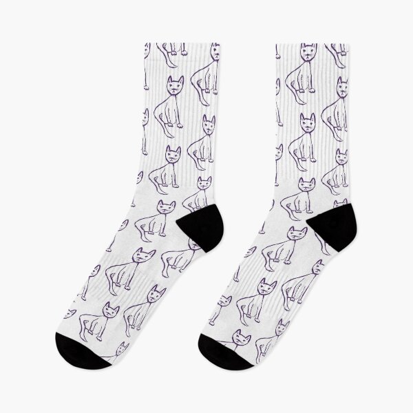 Item preview, Hmm Purple Cat designed and sold by MagentaTwilight.