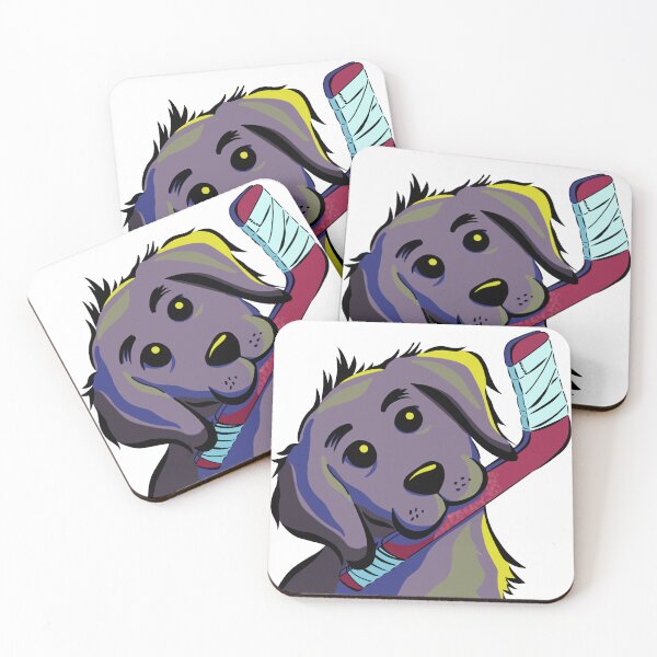 Item preview, Adorable puppy hockey player designed and sold by jaynadian.