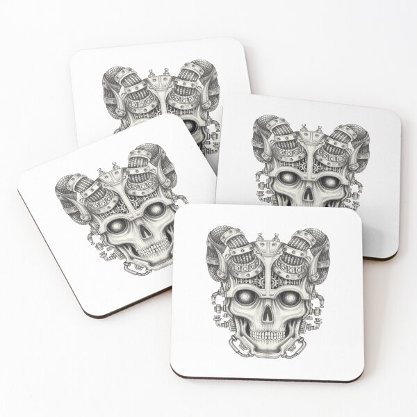 Item preview, Cyberpunk demon skull surreal art. designed and sold by Jiwsurreal.