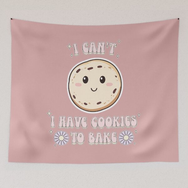 Item preview, Can't, Have Cookies To Bake Pastel Retro Baker designed and sold by thecatcouch.