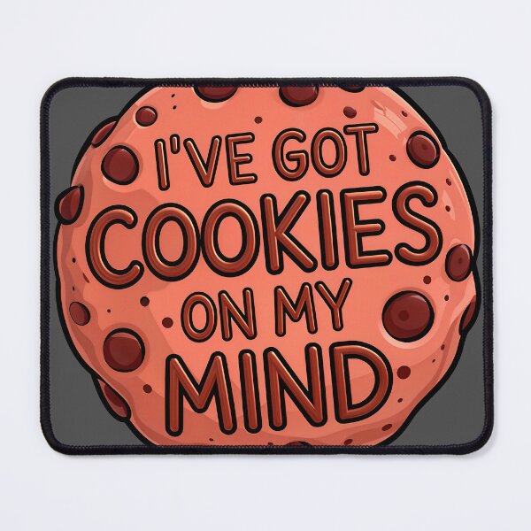 Item preview, I've Got Cookies On My Mind Funny Food Quote designed and sold by TheArtOfPat.