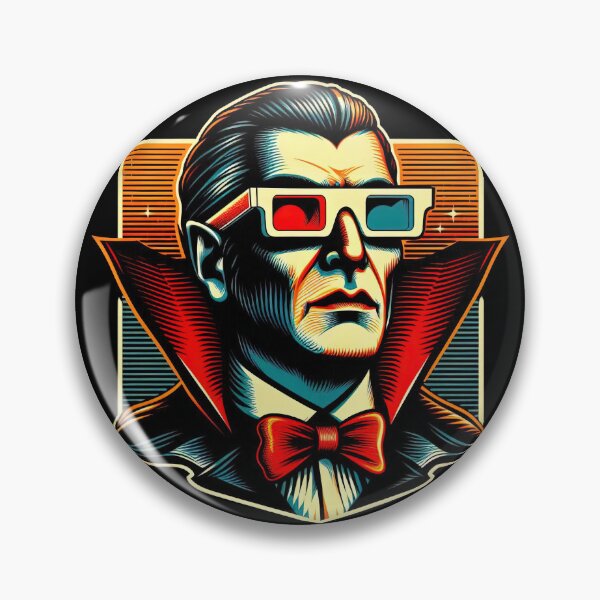Item preview, Vampire in 3D Glasses: Classic Horror Meets Retro Cool designed and sold by SpookshowDesign.