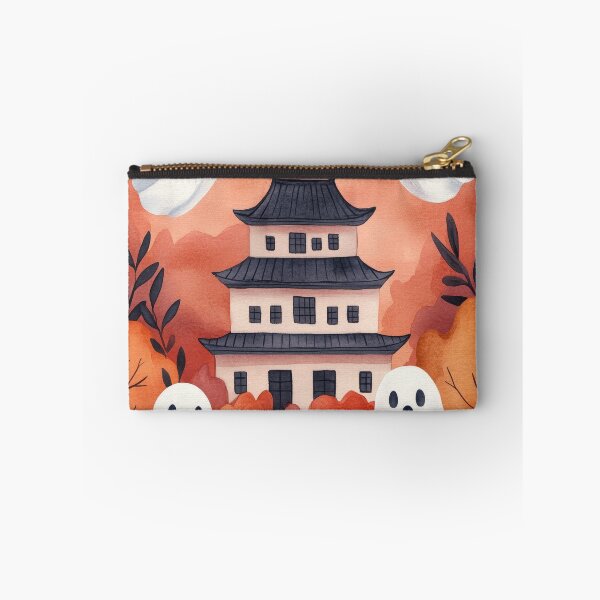 Item preview, Kawaii Ghosts Floating Around Japanese Castle designed and sold by WPCreator.