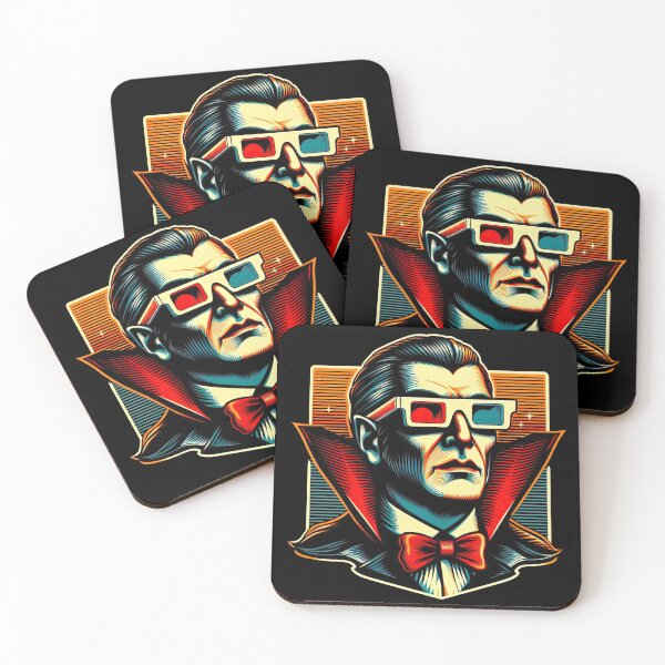 Item preview, Vampire in 3D Glasses: Classic Horror Meets Retro Cool designed and sold by SpookshowDesign.