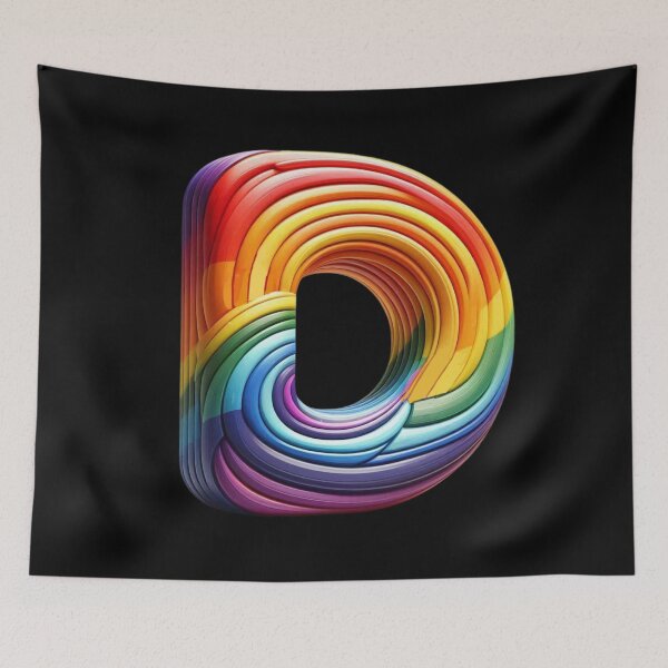 Item preview, Letter D, Rainbow designed and sold by Myra365Art.