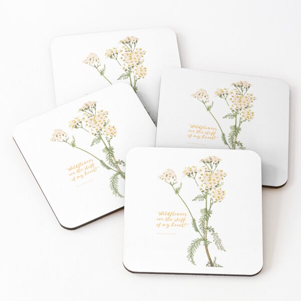 Item preview, Botanical Art Yarrow Wildflower Quote designed and sold by MochaMeli.