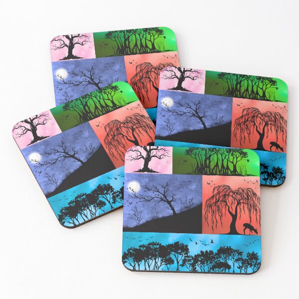 Item preview, Haunting Tree Silhouette Pop-Art Design – Vibrant Nature Meets Modern Art designed and sold by Fredster1966.