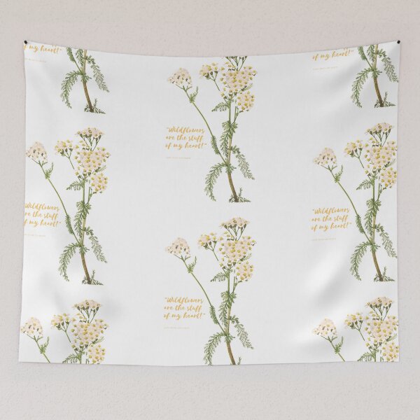 Item preview, Botanical Art Yarrow Wildflower Quote designed and sold by MochaMeli.