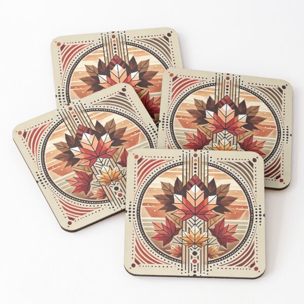 Item preview, Tribal Autumn Maple Leaves Design designed and sold by TribalioDesigns.