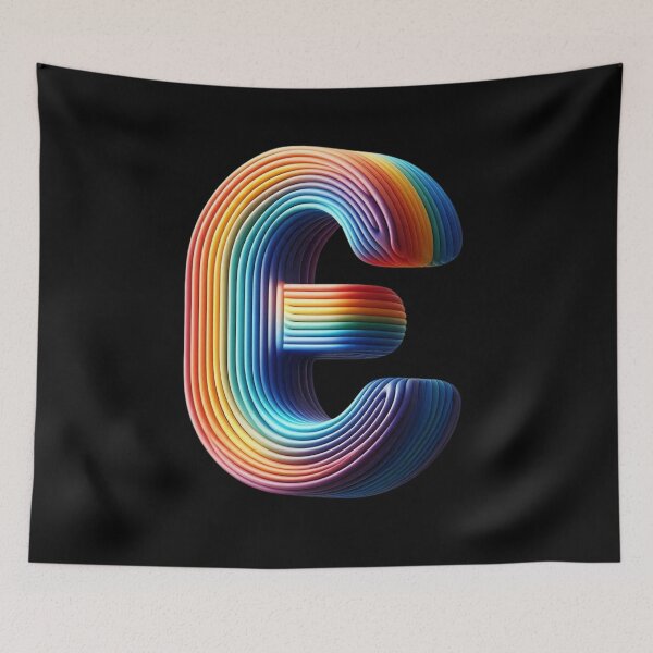Item preview, Letter E, Rainbow designed and sold by Myra365Art.