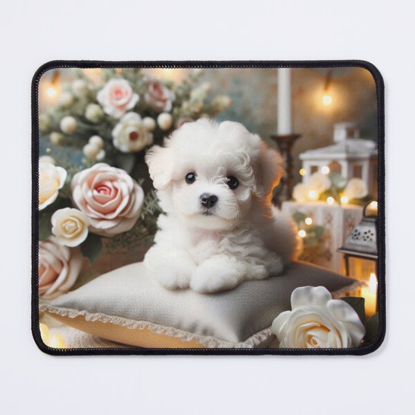 Item preview, Cute Bichon Frise puppy designed and sold by Wags & Tails.