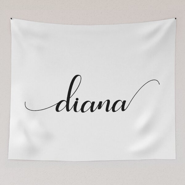 Item preview, Diana - Custom name on delicate black cursive font designed and sold by To the Lua.