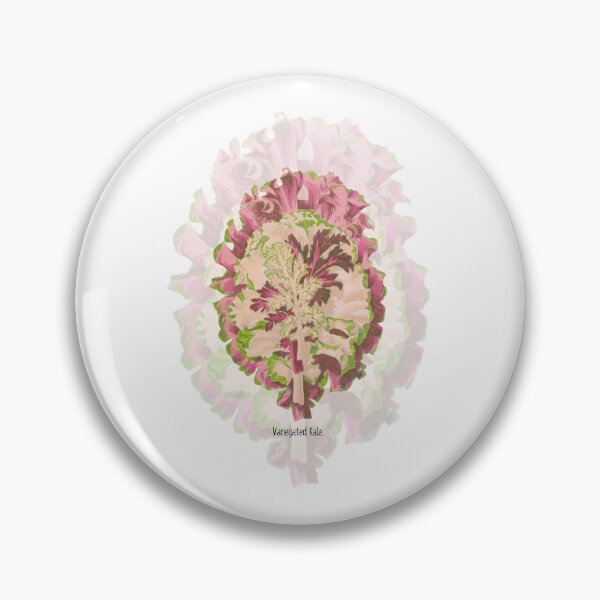 Item preview, Botanical Art Variegated Kale Leaves designed and sold by MochaMeli.