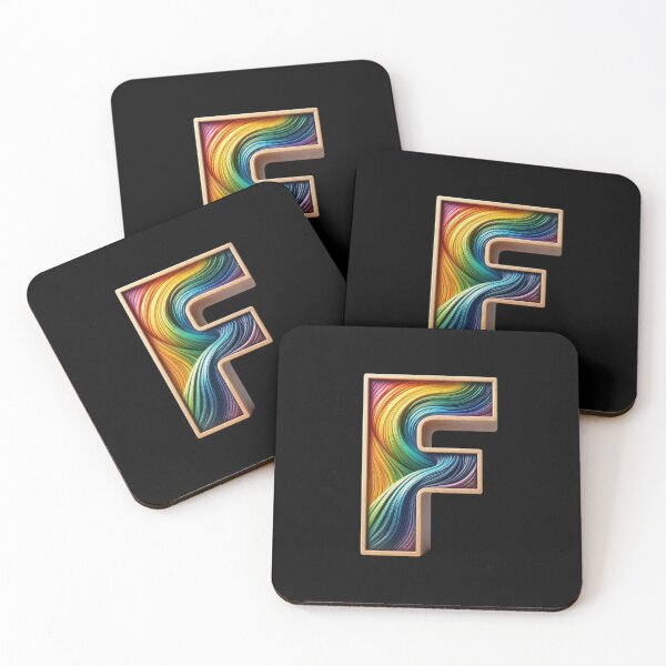 Item preview, Letter F, Rainbow designed and sold by Myra365Art.