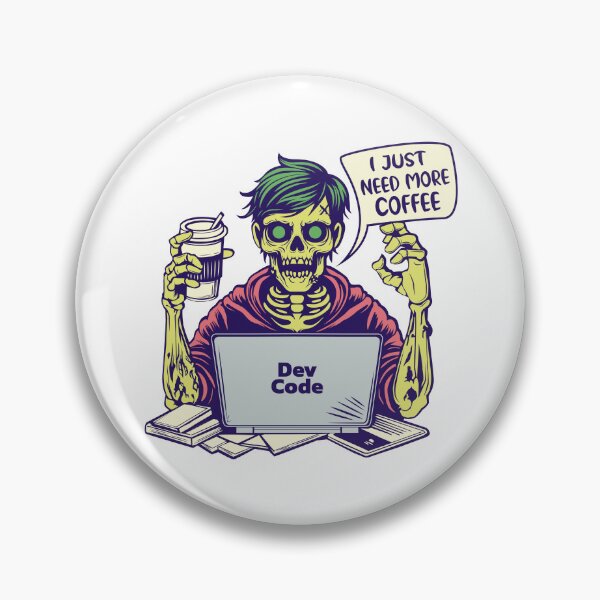 Item preview, Zombie programmer in search of coffee designed and sold by Dizartico.